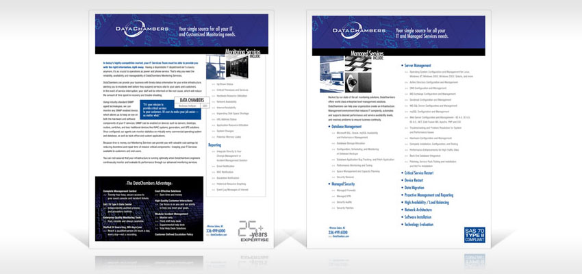 sales sheet design in the greensboro area